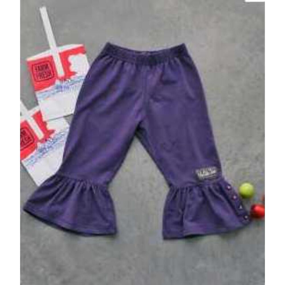 NEW Matilda girls 10 pant knit Amethyst purple big ruffles purple Jane You & Me